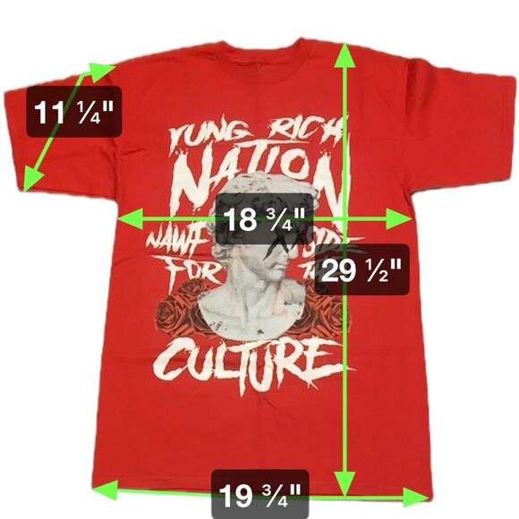 NWOT Yung Rich Nation Migos YRN For the Culture Red Graphic T-Shirt Men’s M - Picture 5 of 5